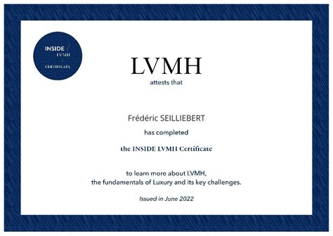 discover the inside lvmh certificate|inside lvmh certificate review.